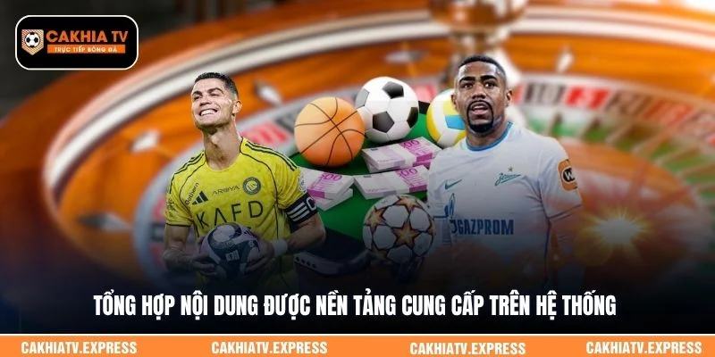 Tổng hợp nội dung được nền tảng cung cấp trên hệ thống